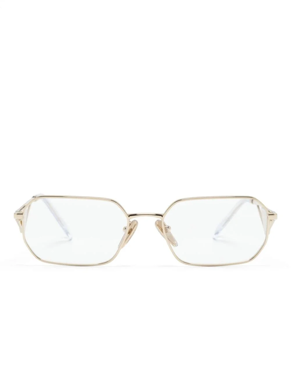 geometric-frame glasses - 1