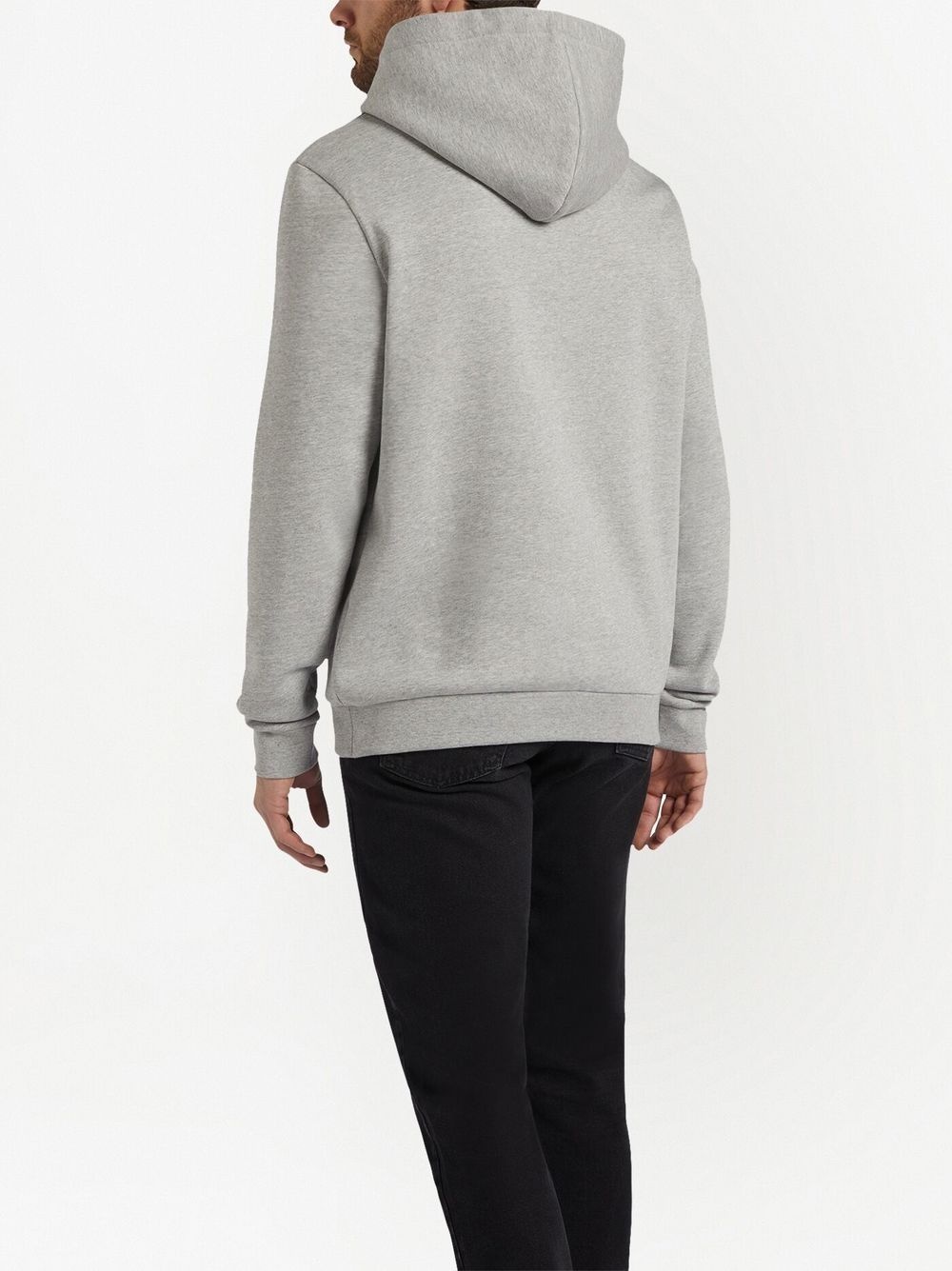 logo-embroidered hoodie - 4