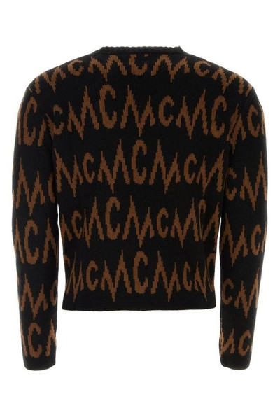 MCM Embroidered cashmere blend cardigan outlook