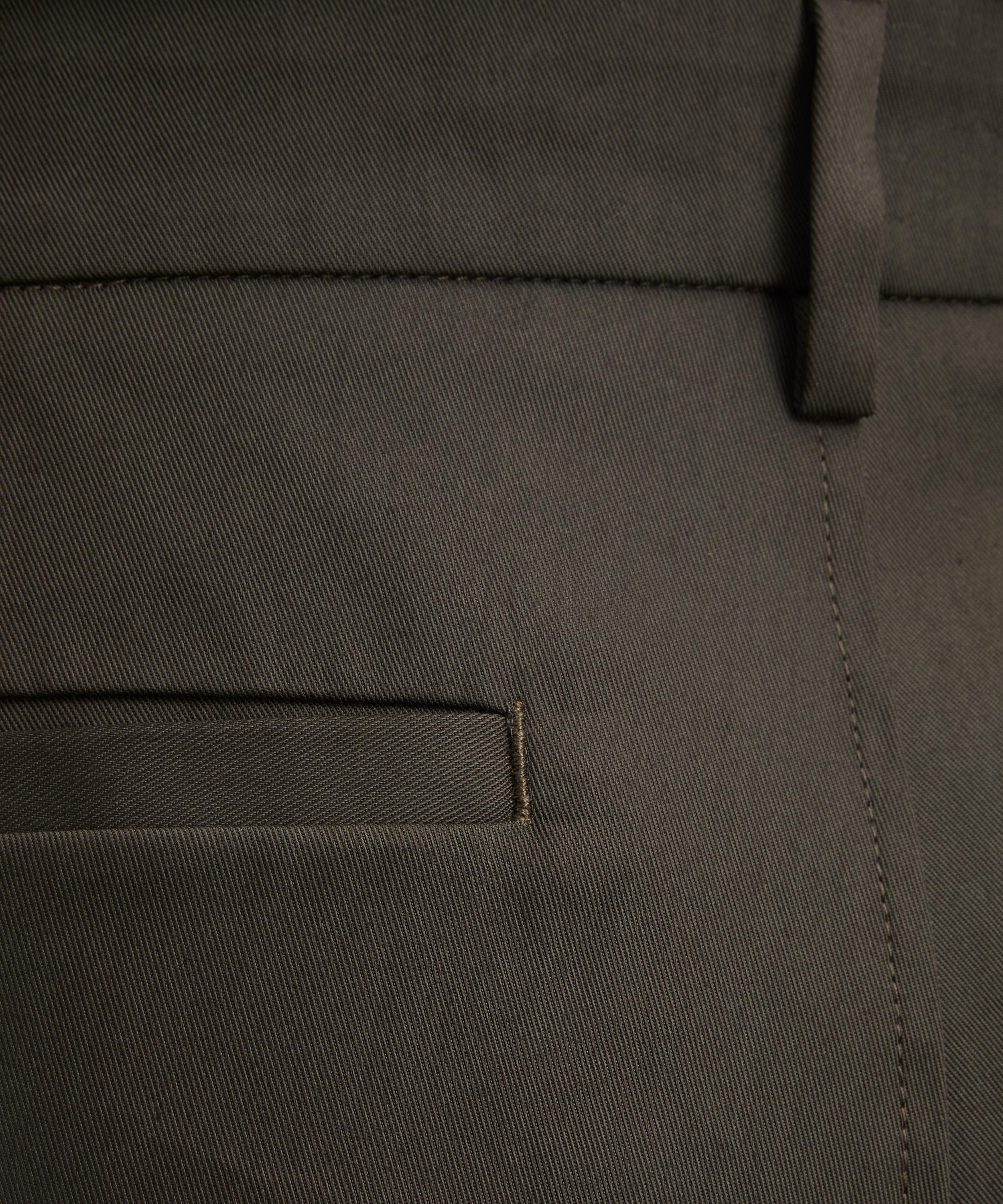 Nerio Pleated Cotton Trousers - 5