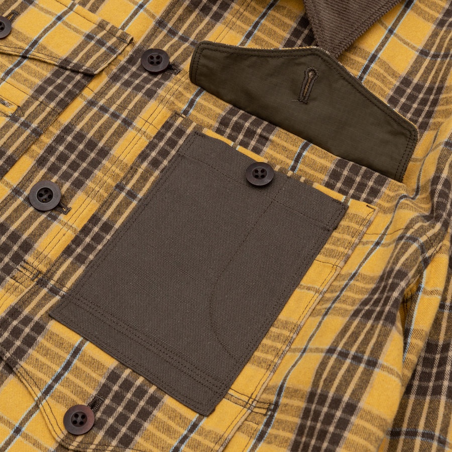 COTTON FLANNEL CHECK BLOUSON - 3