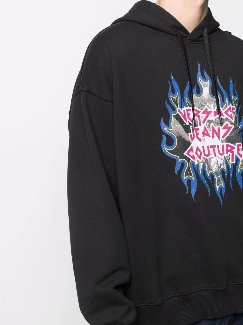 Rock logo-print hoodie 5