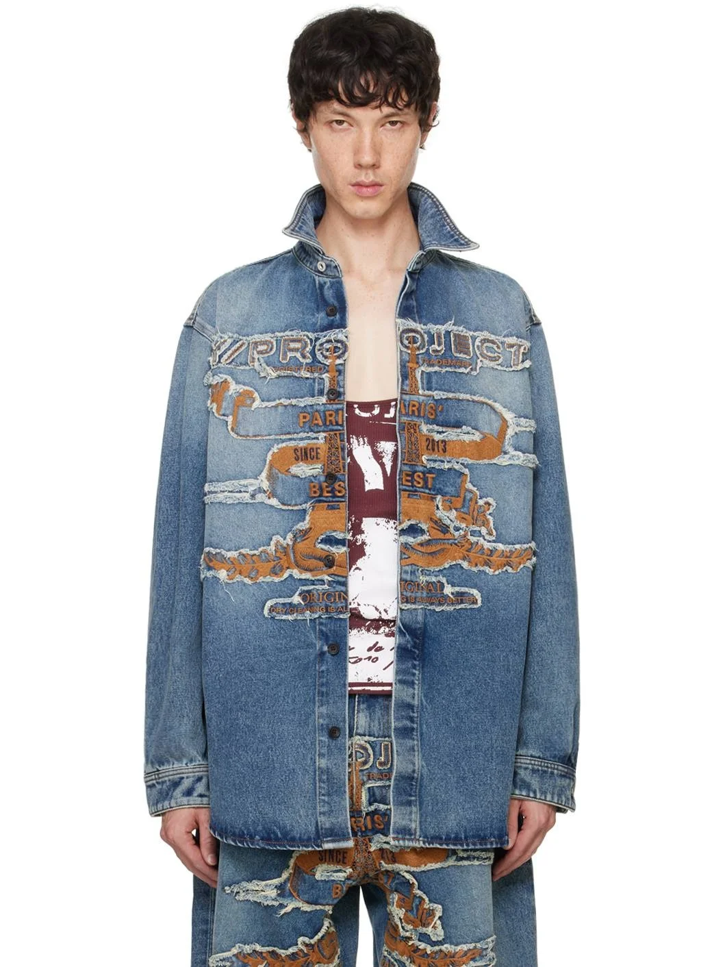 Blue Paris' Best Patch Denim Shirt - 1