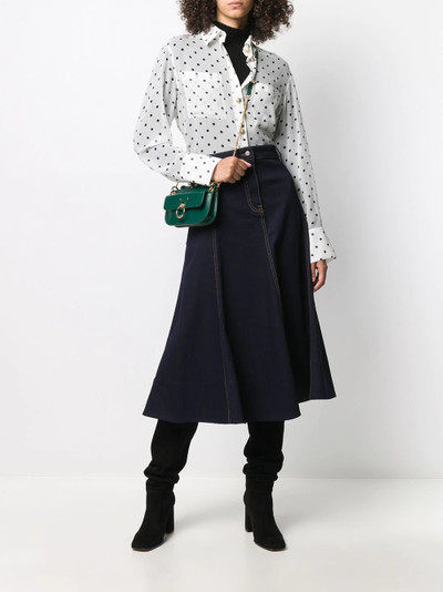 Valentino A-line denim skirt outlook