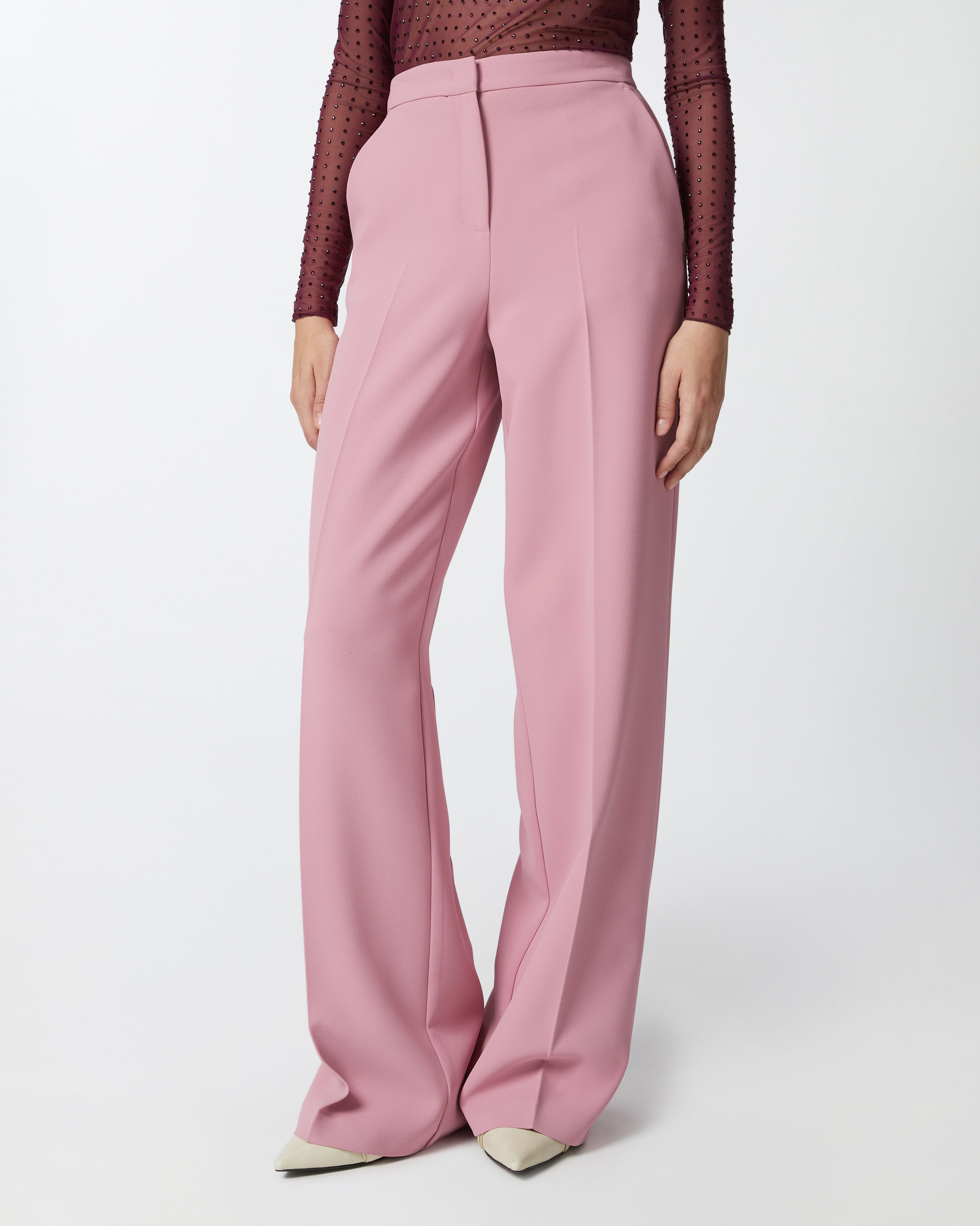 ELEGANT PALAZZO TROUSERS IN CREPE - 3