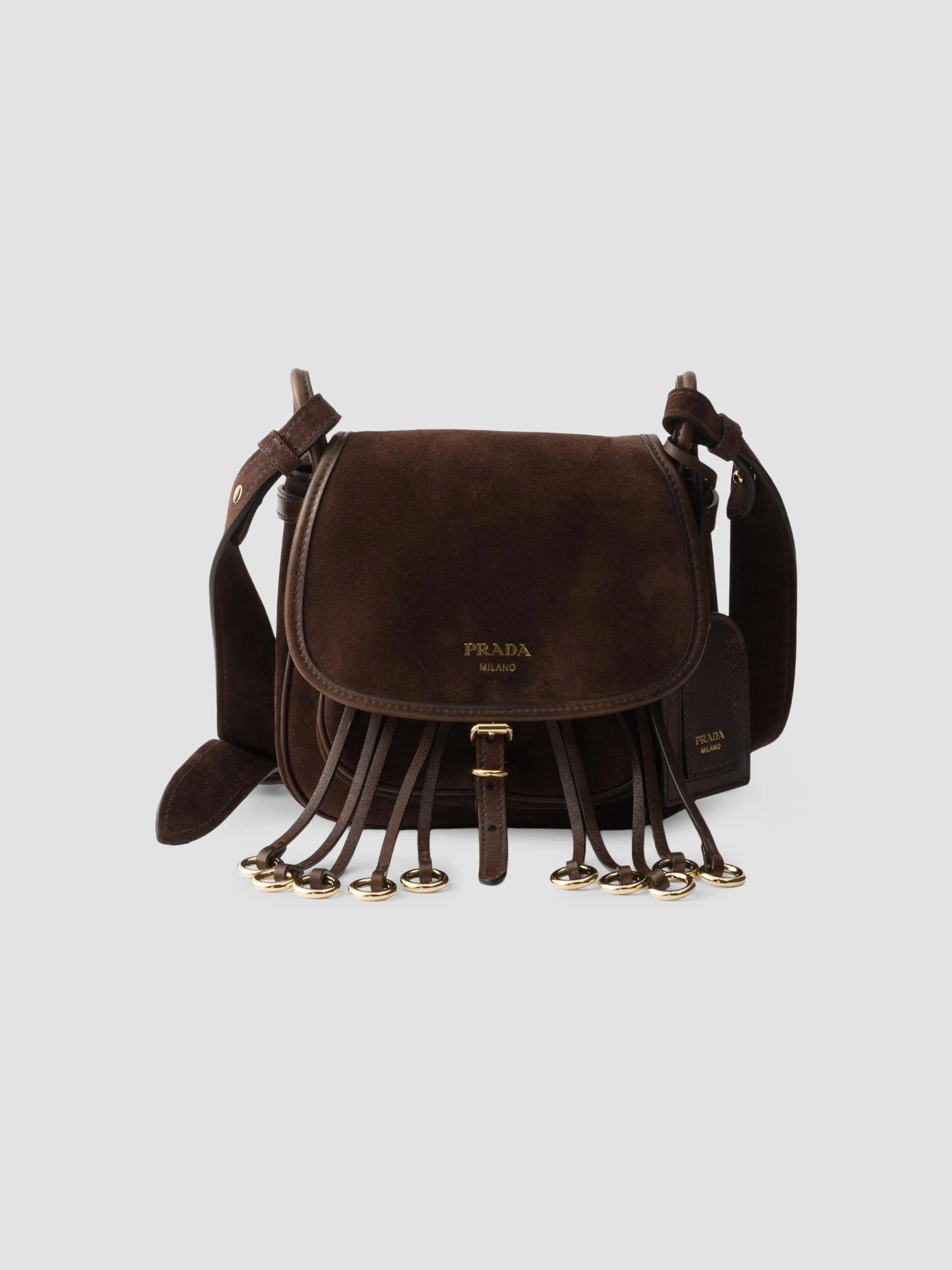 Women's Corsaire Suede Mini Shoulder Bag - Brown - 1