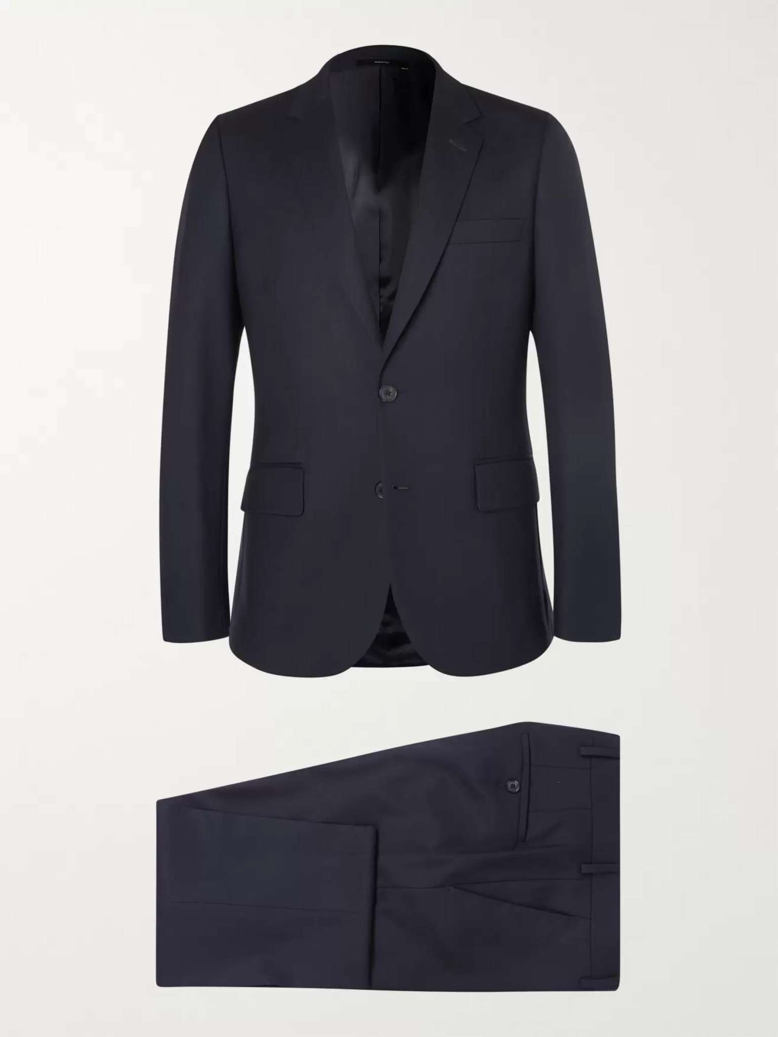 Grey A Suit To Travel In Soho Slim-Fit Wool Suit - 1