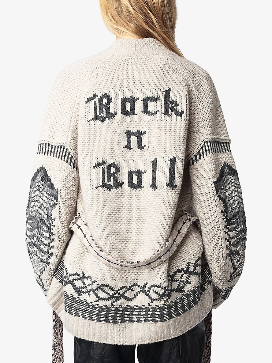 Aspen tie-waist wool and cashmere cardigan - 4