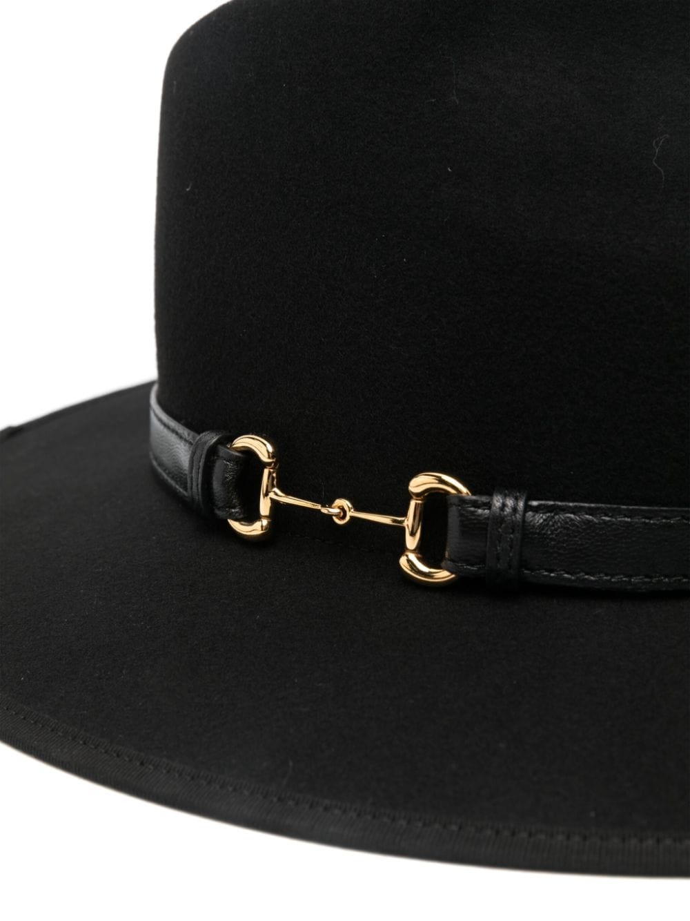 Horsebit-detailed fedora hat - 2