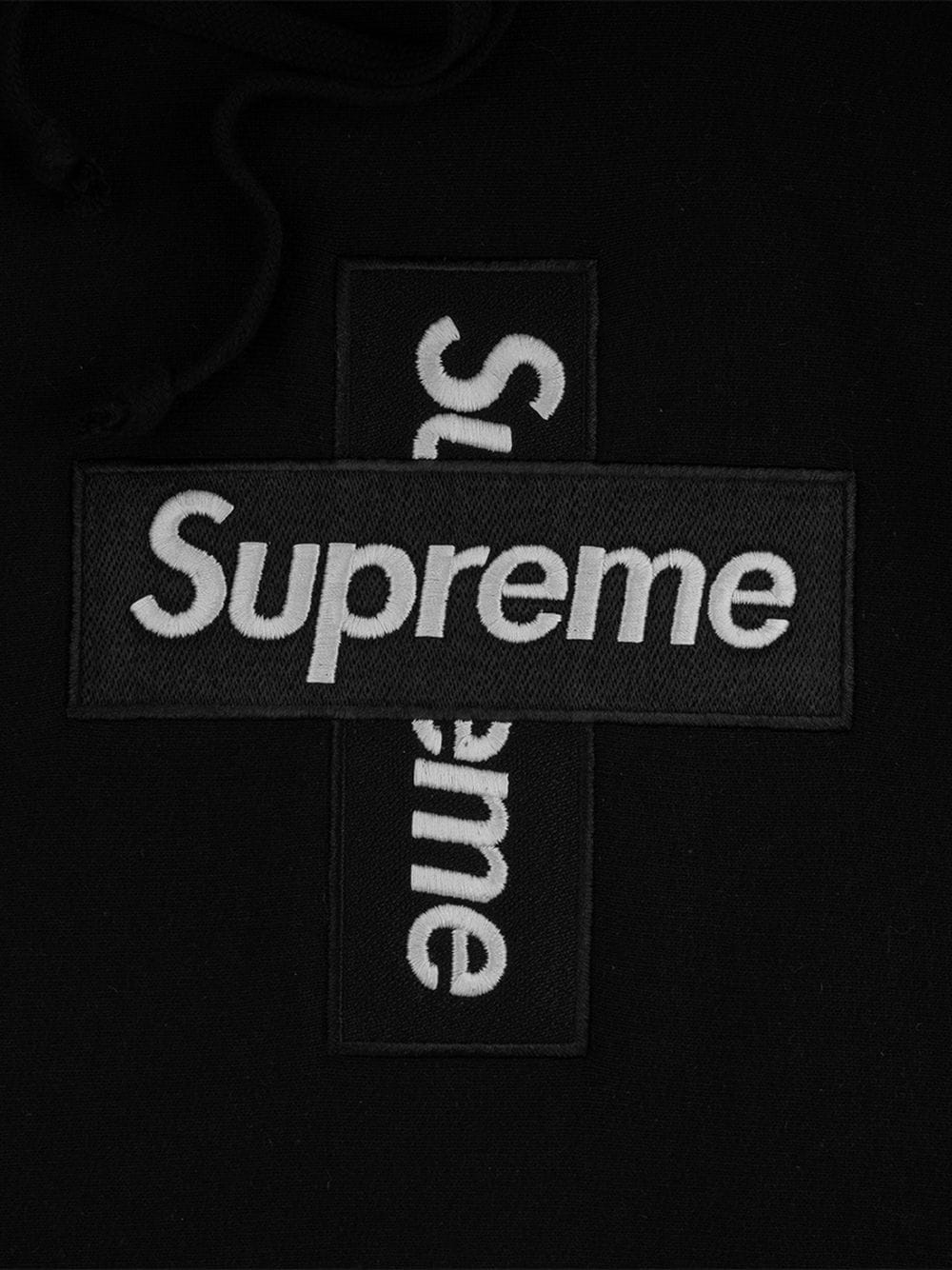 cross box logo hoodie - 3