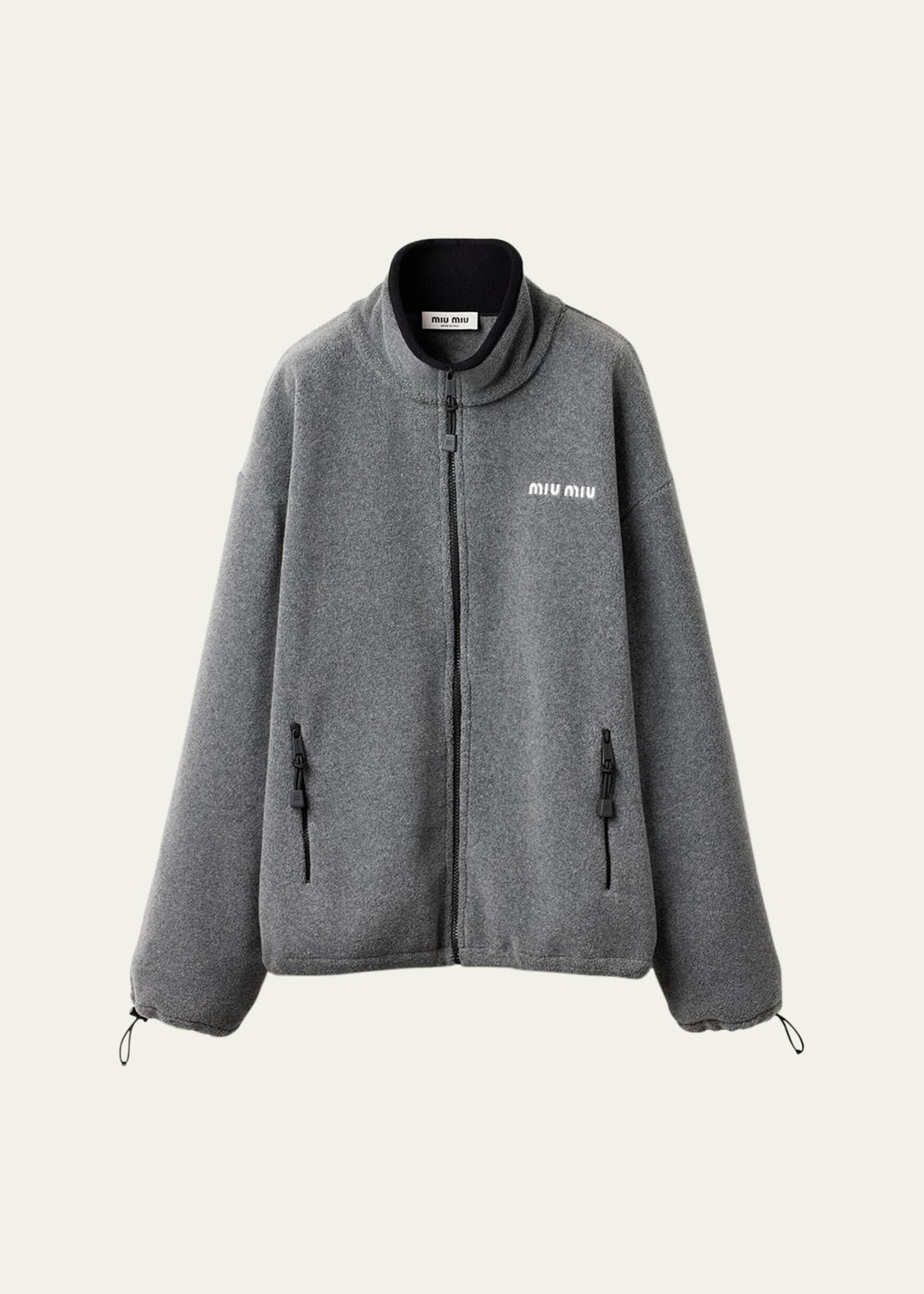 Fleece Oversized Drawcord Sweatshirt - 1