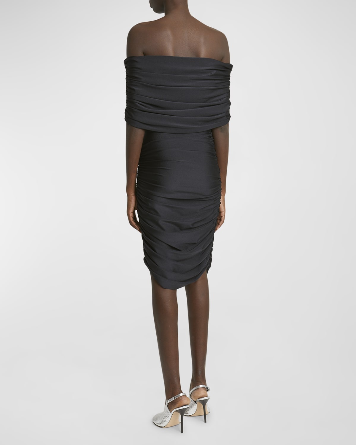 Ruched Off-The-Shoulder Dress - 6