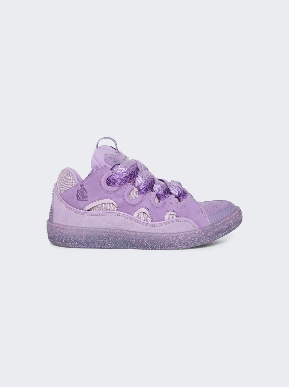 Curb Sneakers With Speckled Effect Sole Lilac - 1