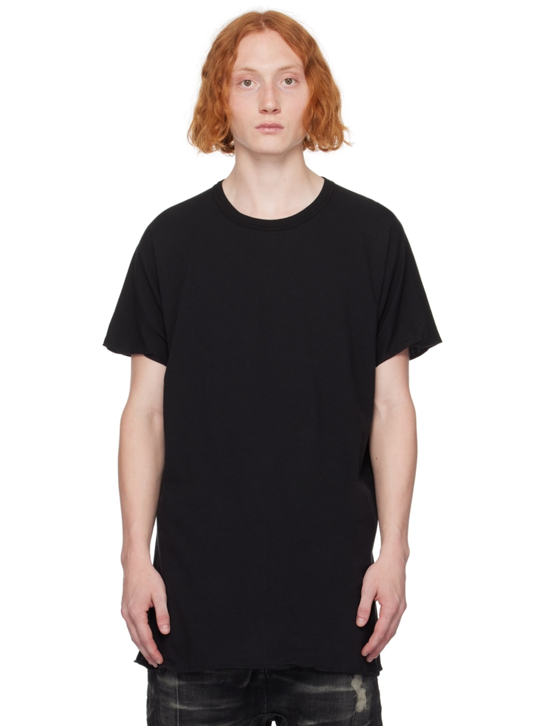 Black Taped Seams T-Shirt - 1
