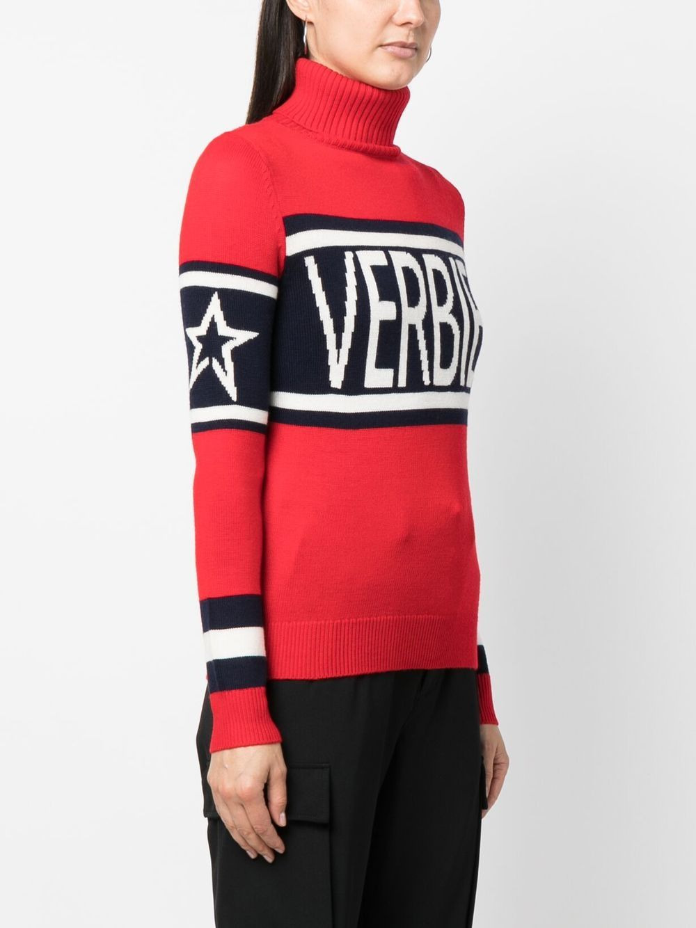 intarsia-knit roll-neck jumper - 3