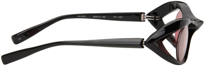 FACTORY900 SSENSE Exclusive Black FA-241 Sunglasses outlook