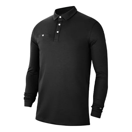 Nike Dri-FIT Player Golf lapel Long Sleeves Polo Shirt Black CK5908-010 - 1