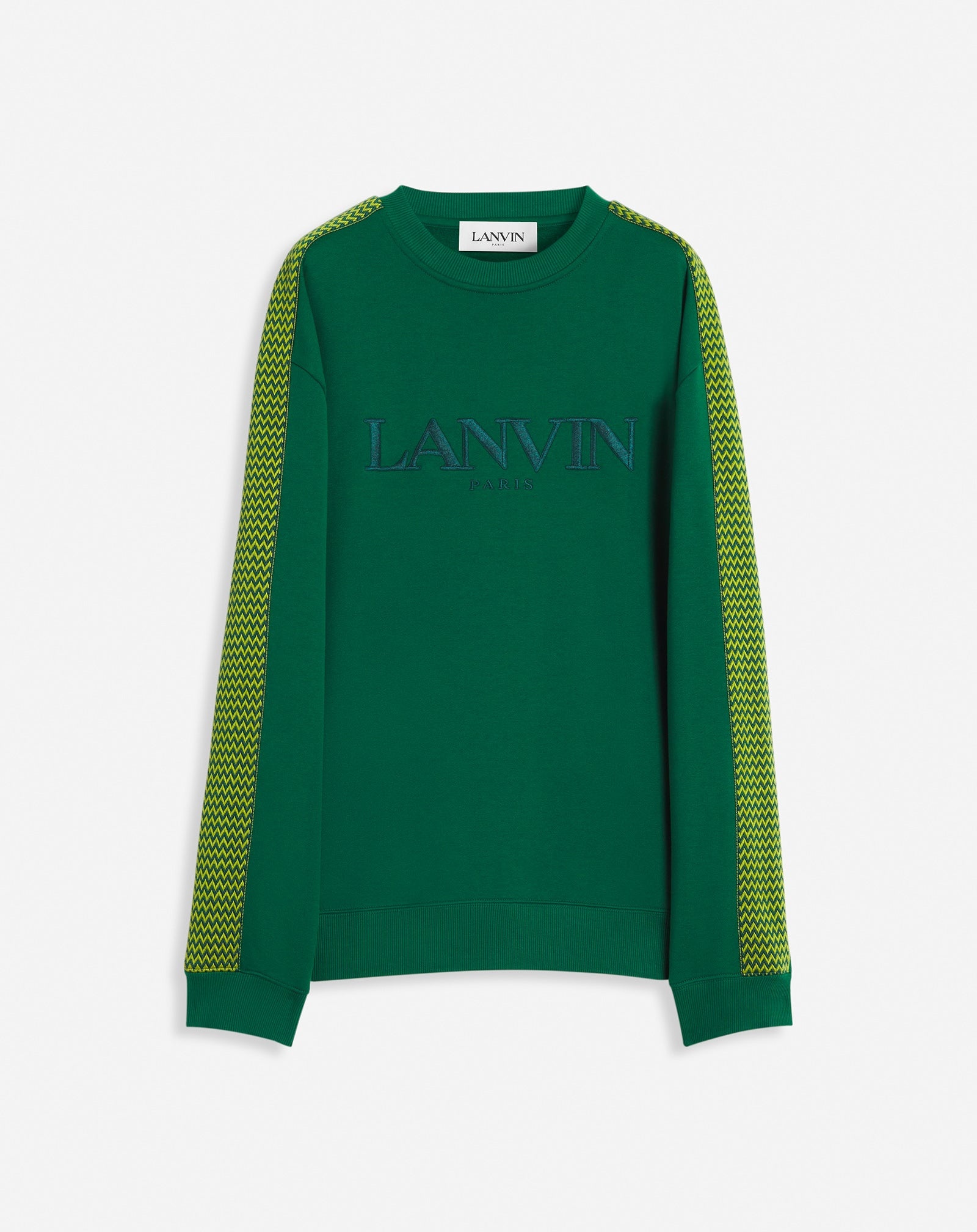 CURB SIDE LANVIN EMBROIDERED LOOSE-FITTING SWEATSHIRT - 1