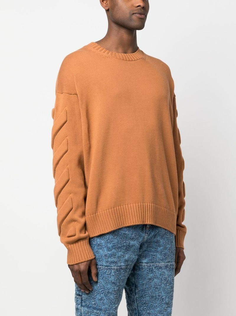 3D Diag crewneck jumper 3