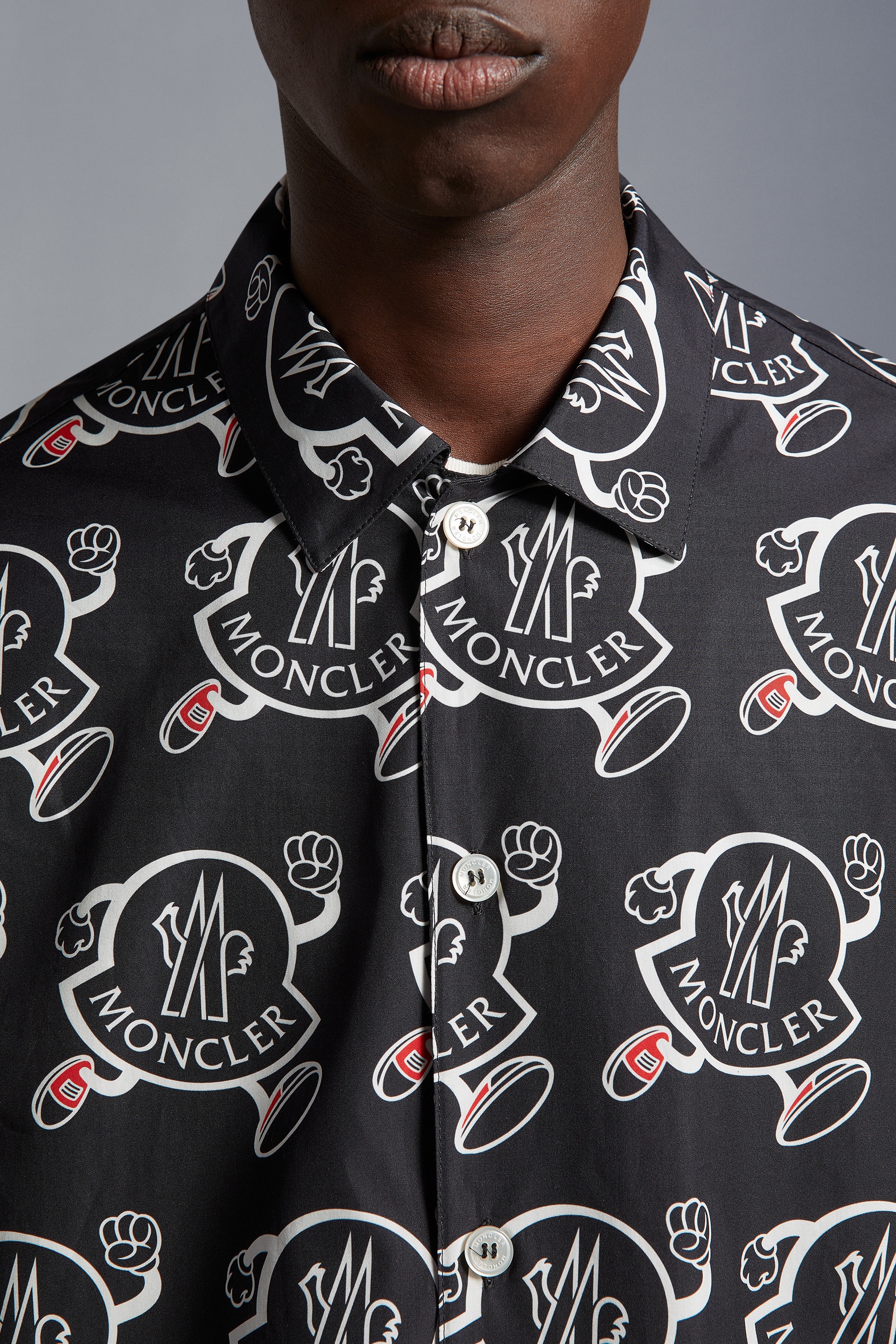 Logo Print Cotton Shirt - 6