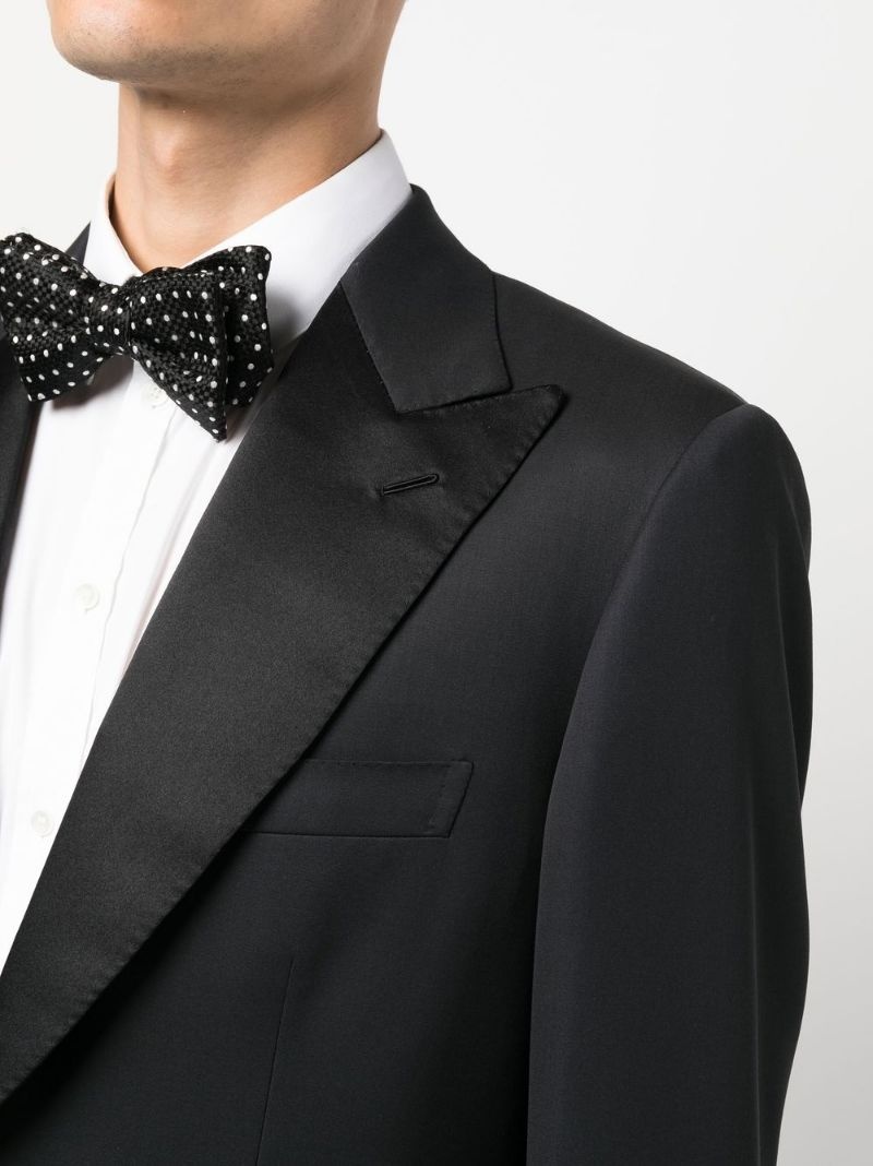 single-breasted silk suit - 5