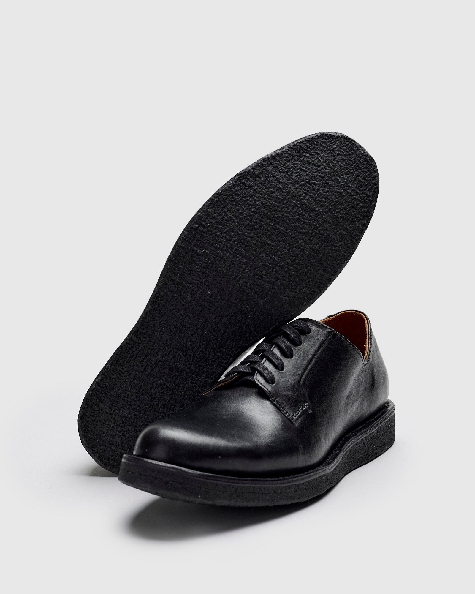 G.P.O-Folk Derby in Black Horsehide - 2