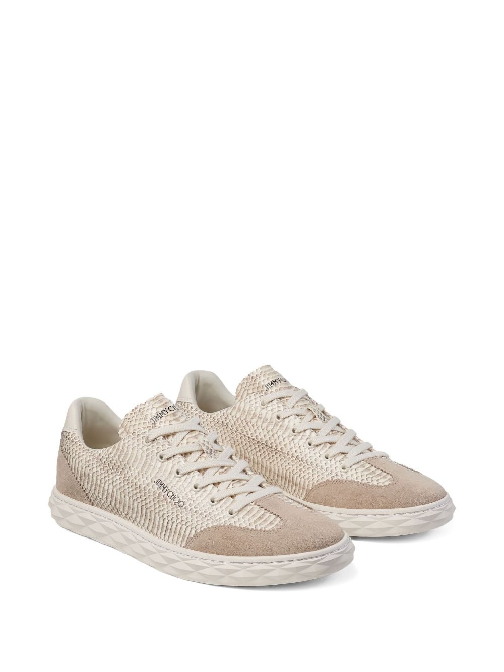 printed lace-up sneakers - 2