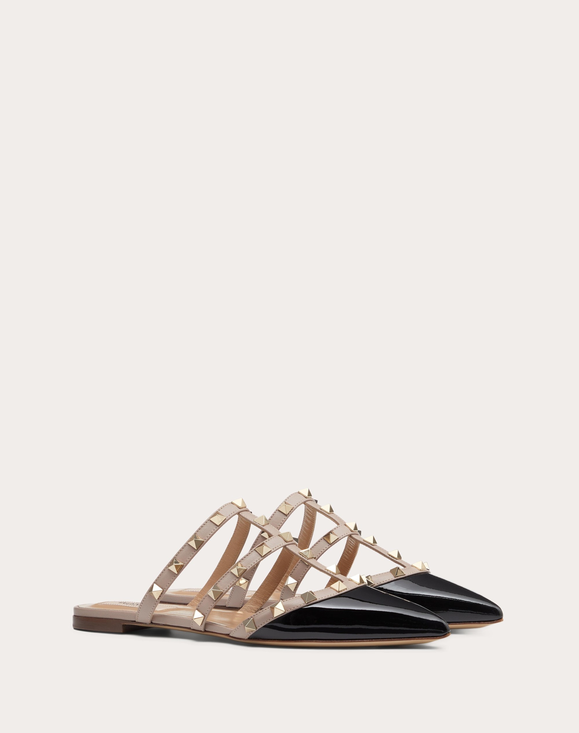 Valentino ROCKSTUD PATENT-LEATHER MULE | REVERSIBLE