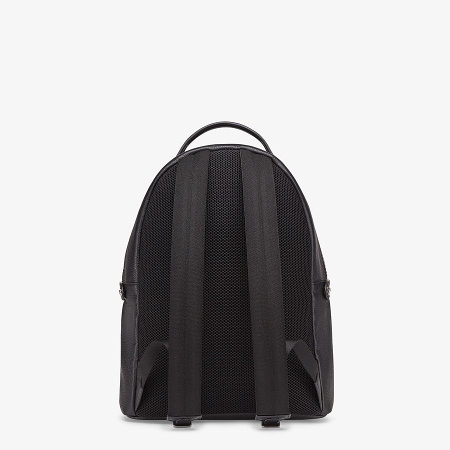 Black leather backpack - 4