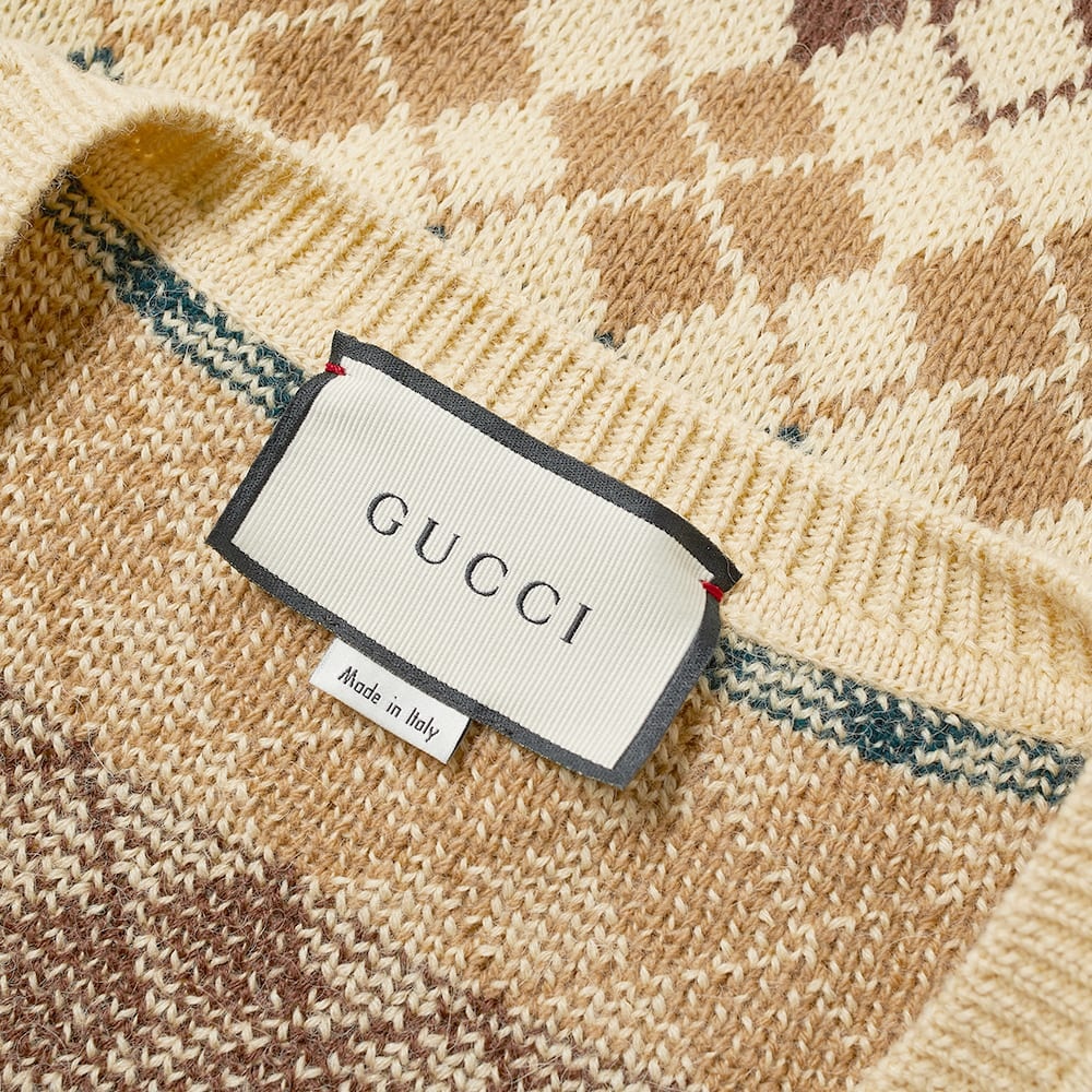 Gucci Wool Alpaca Argyle Knit - 2