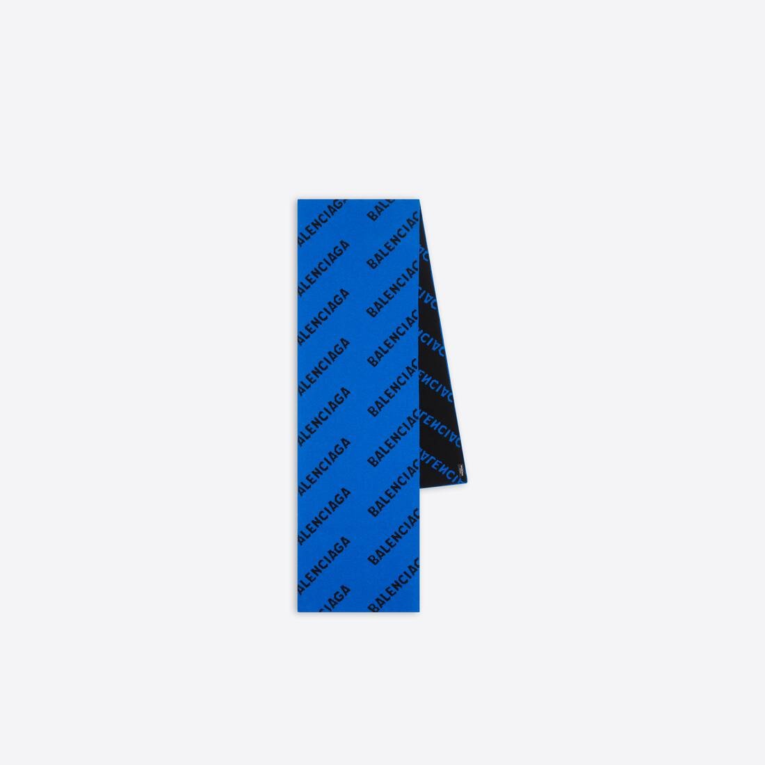 Allover Logo Scarf  in Indigo - 1