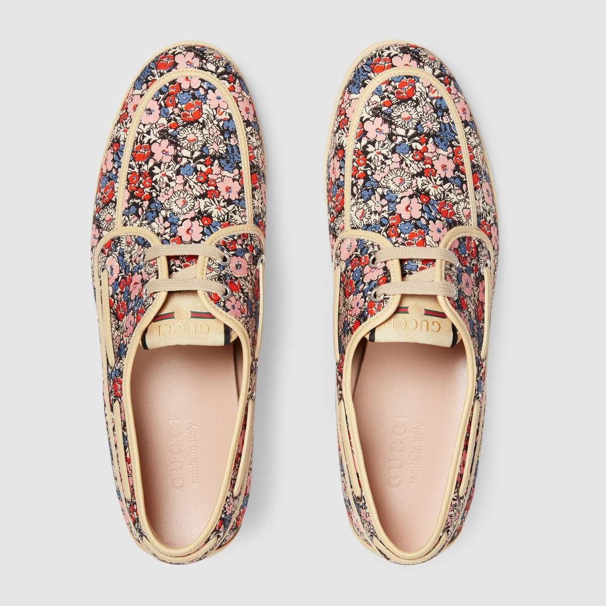 Men's Gucci Liberty floral boat shoe - 3