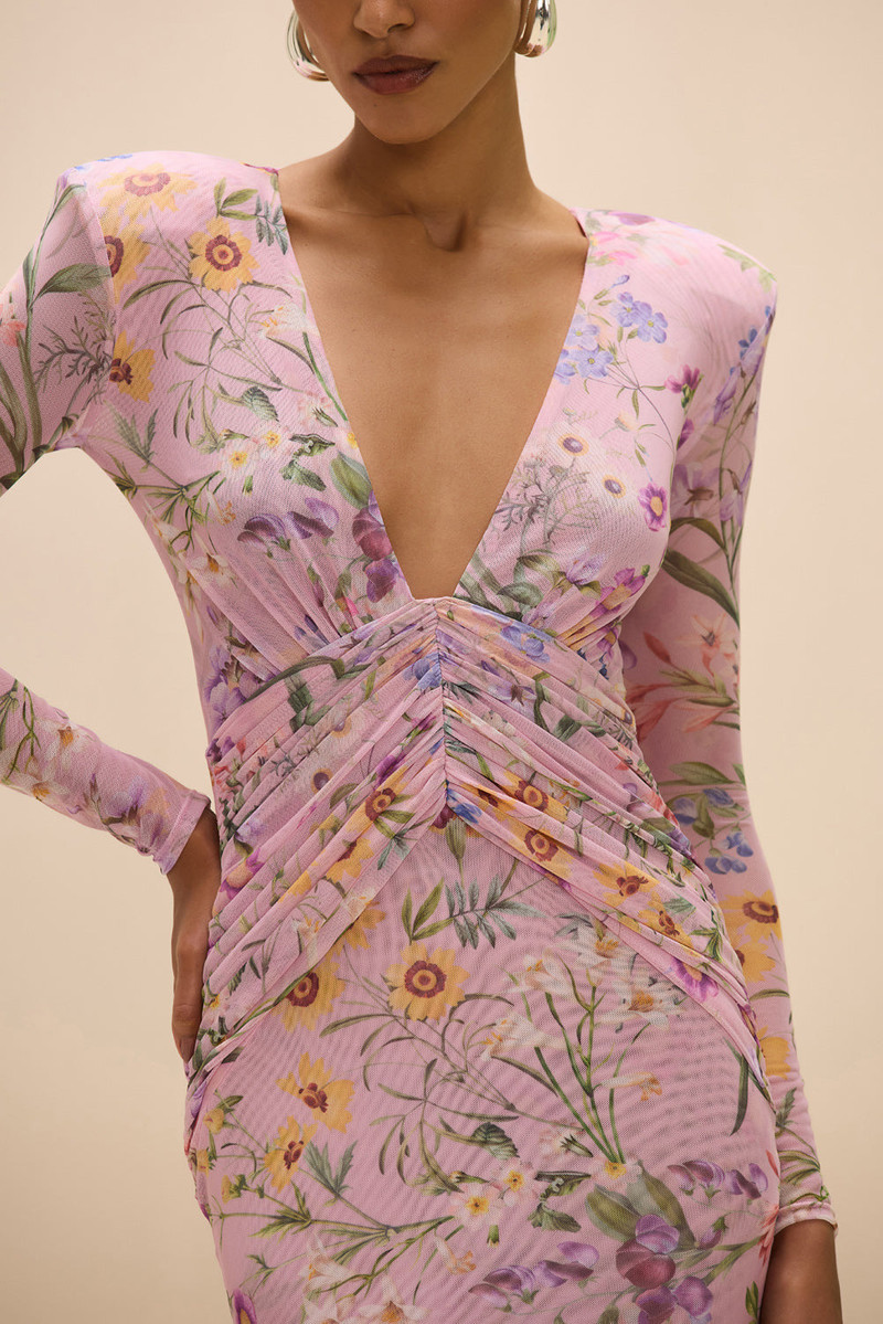 PatBO HEATHER PLUNGE MAXI DRESS outlook