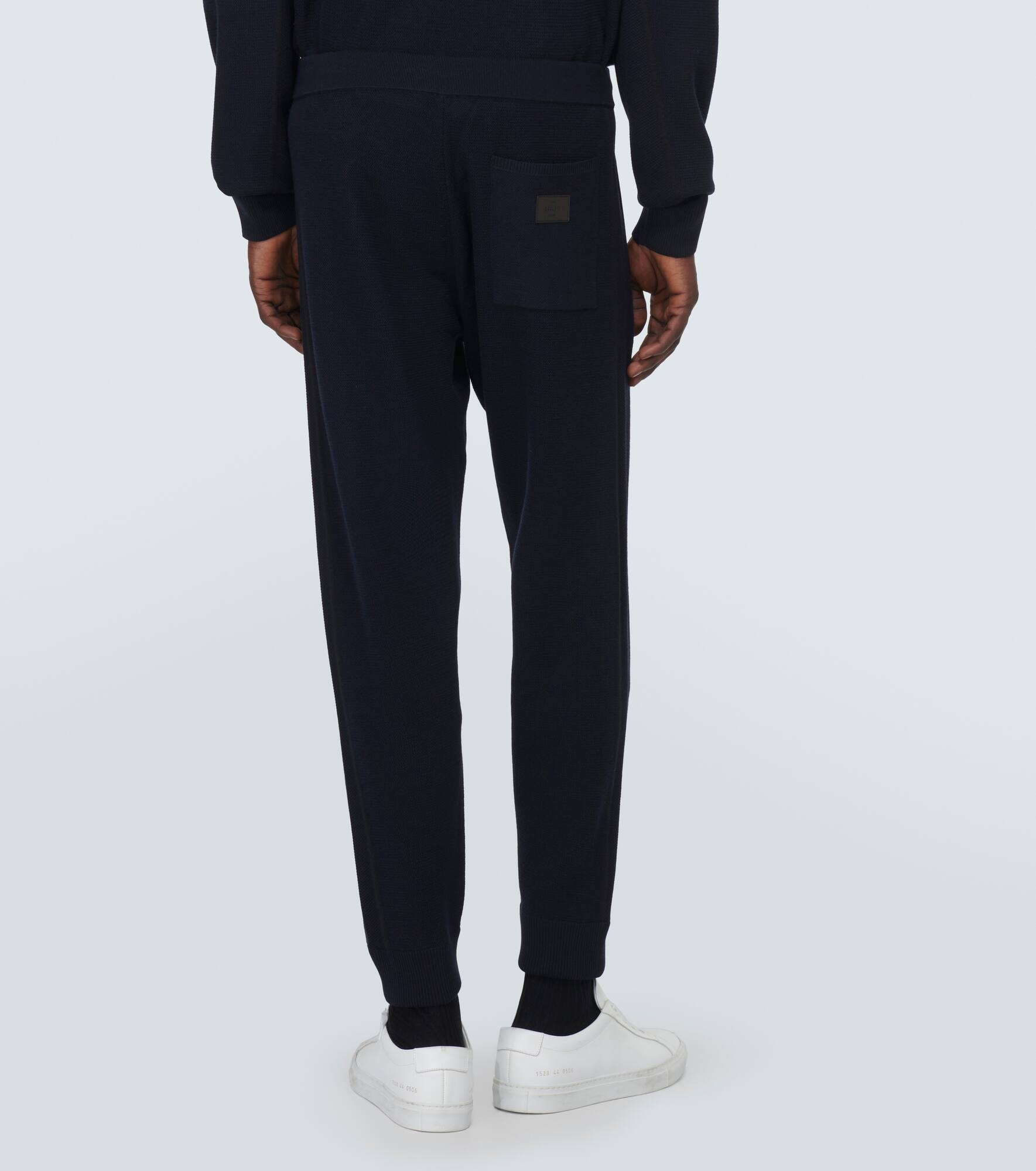 Wool and silk sweatpants - 4