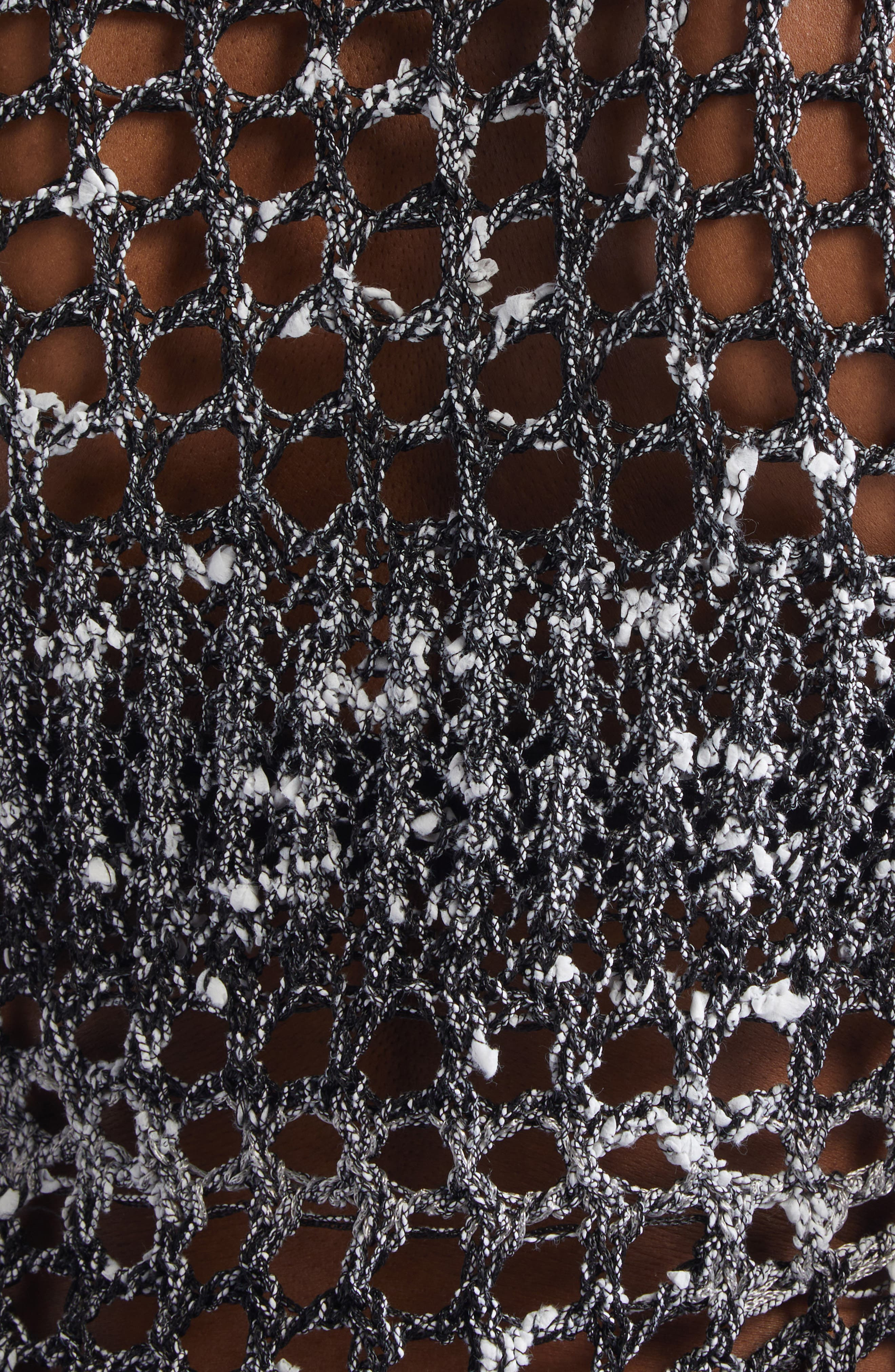 Acne Studios Crochet Crop T-Shirt in Black at Nordstrom - 7