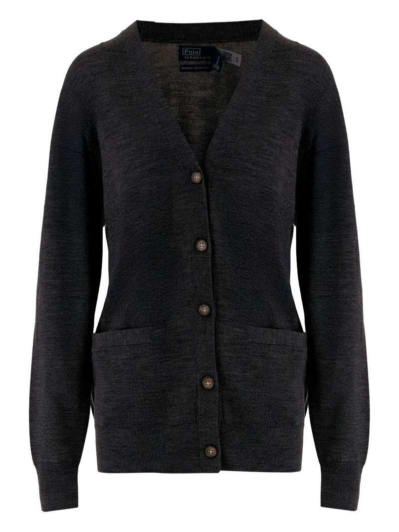 button-front patch-pocket cardigan 1