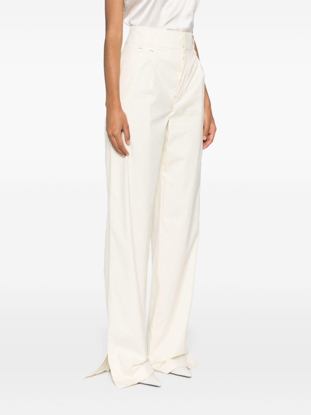 dart-detailed straight trousers - 3