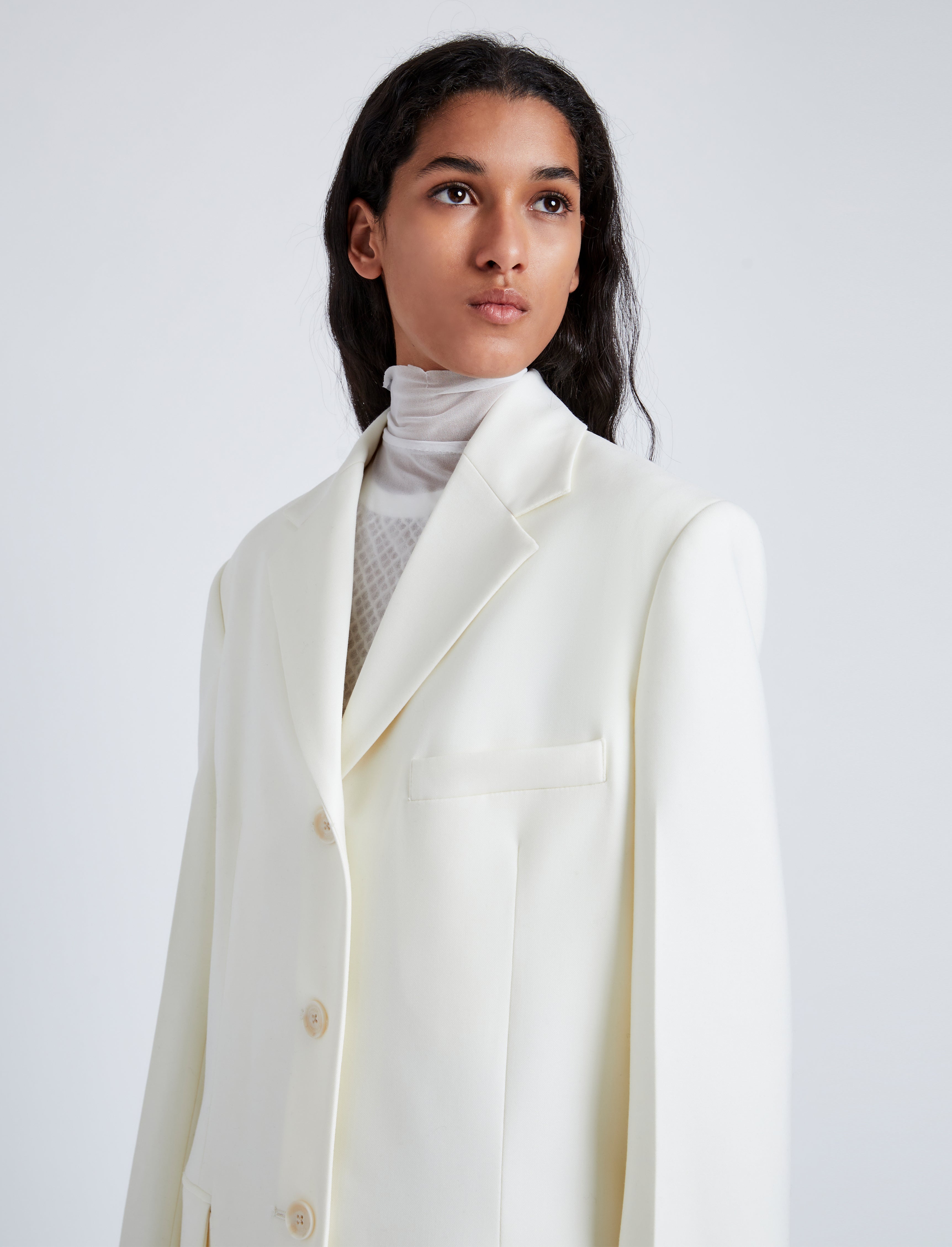 Archer Jacket in Wool Twill Suiting - 7