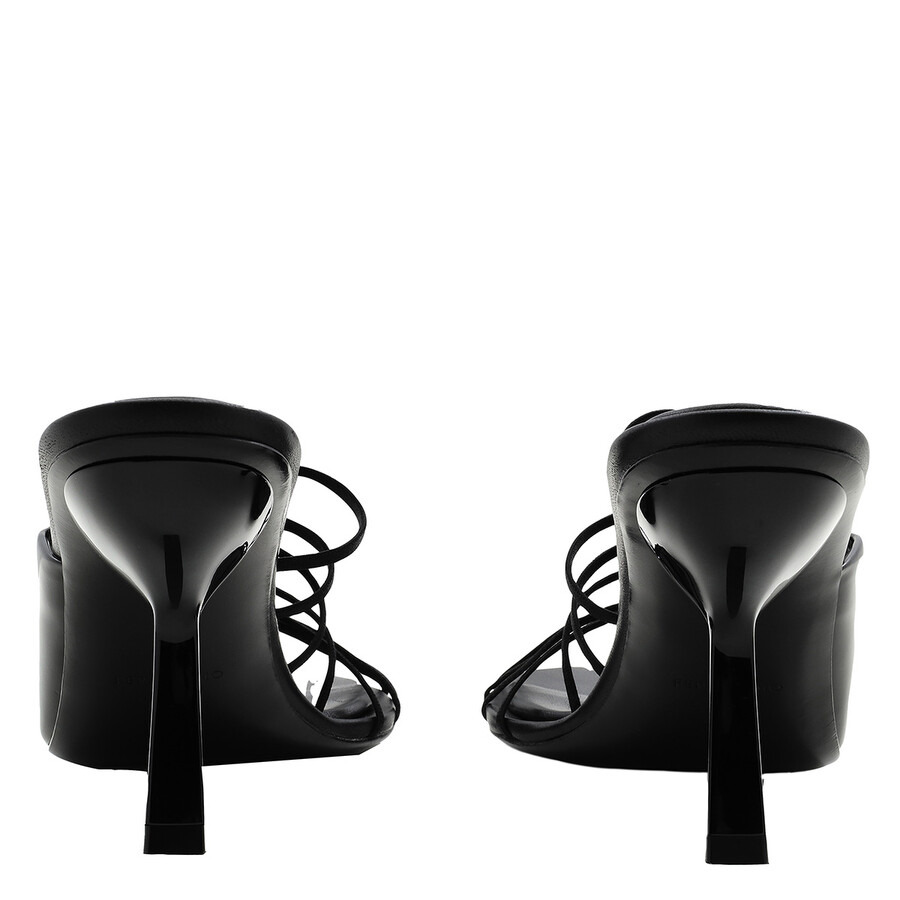 Ferragamo Black Leather Altaire 85 Sandals - 3