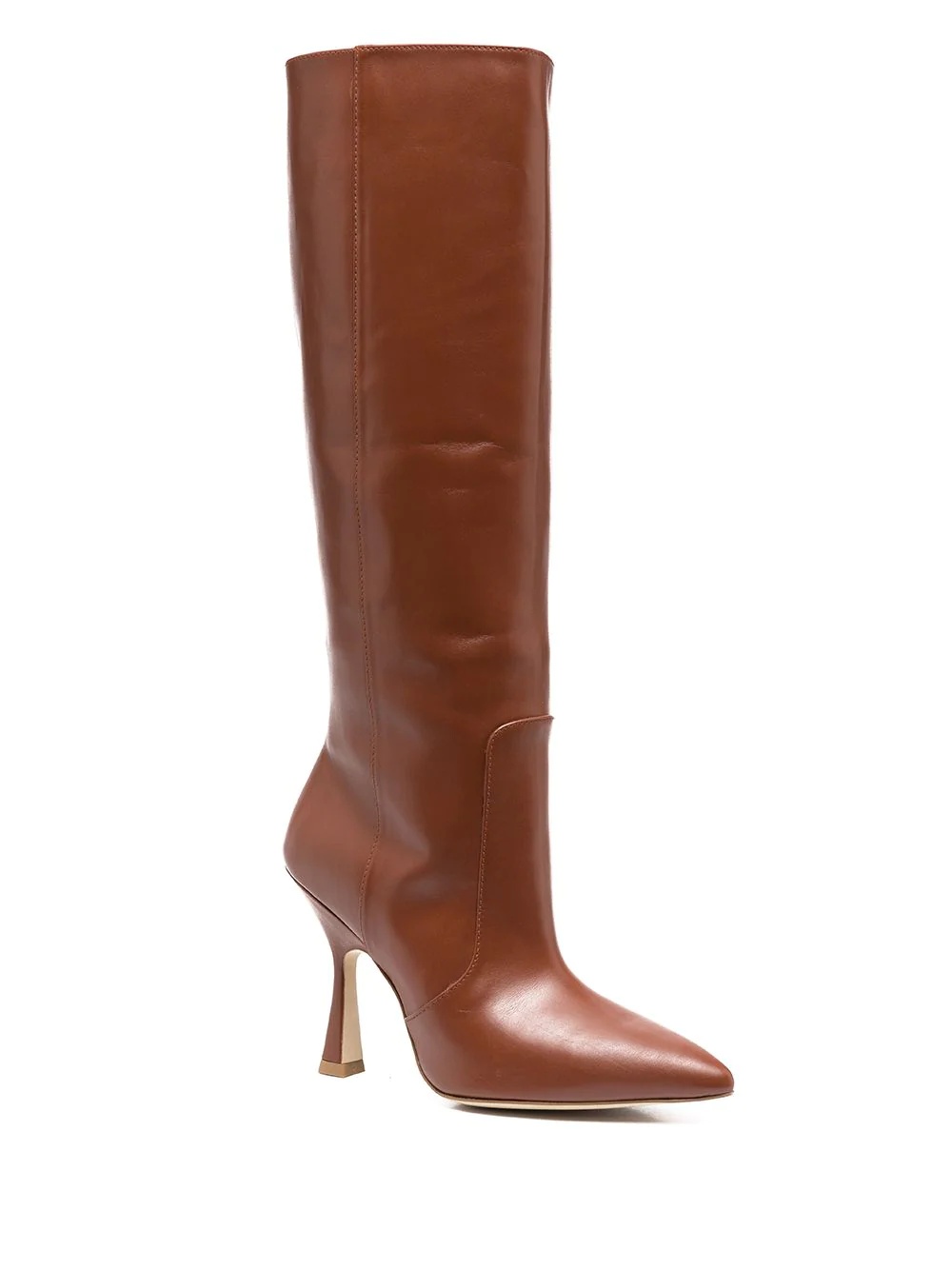 heeled leather boots - 2