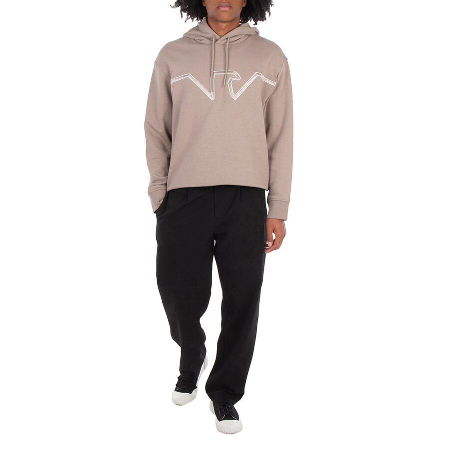 Emporio Armani Incense Eagle Logo Jersey Hoodie - 4