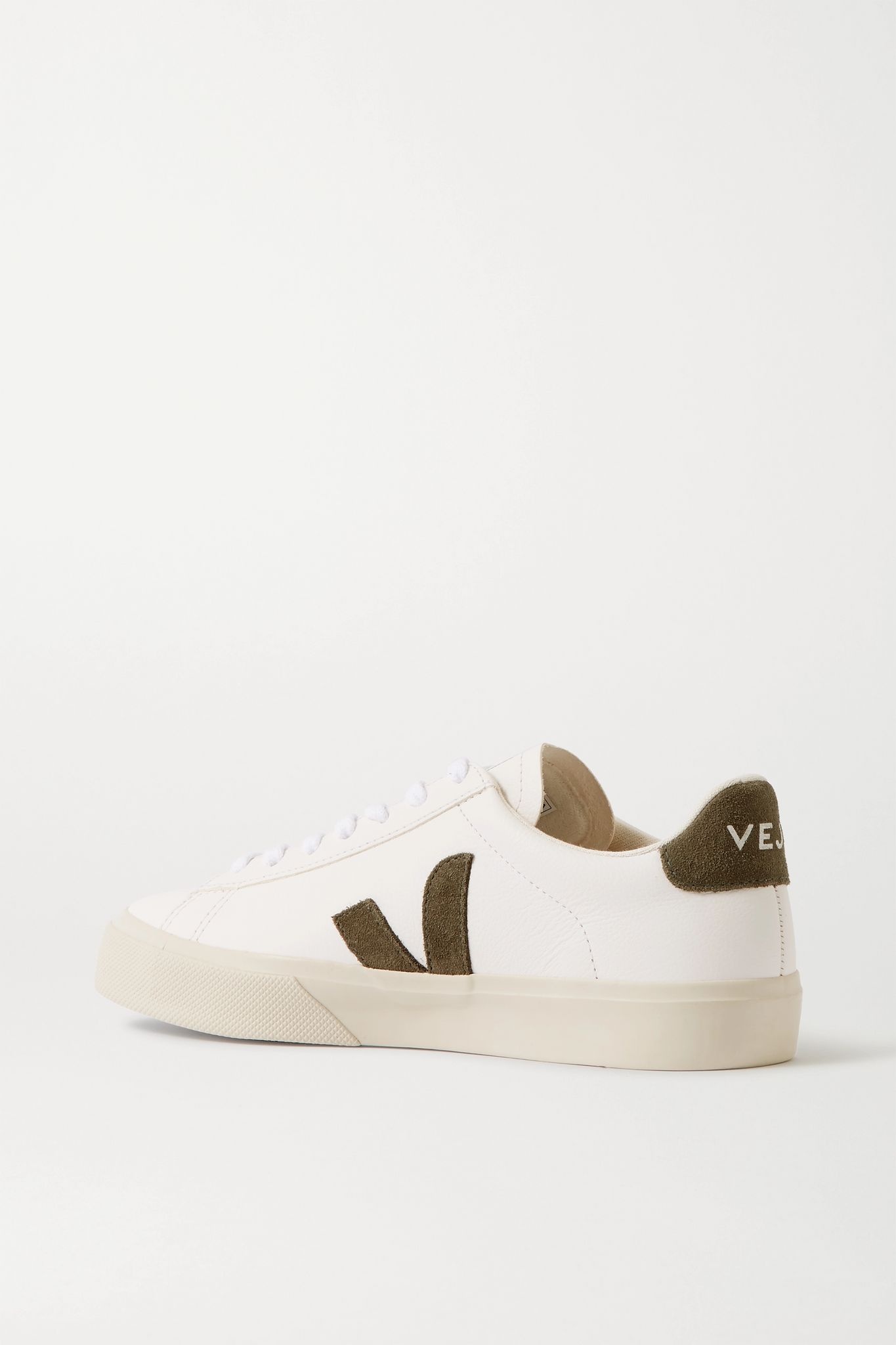 Campo suede-trimmed leather sneakers - 3