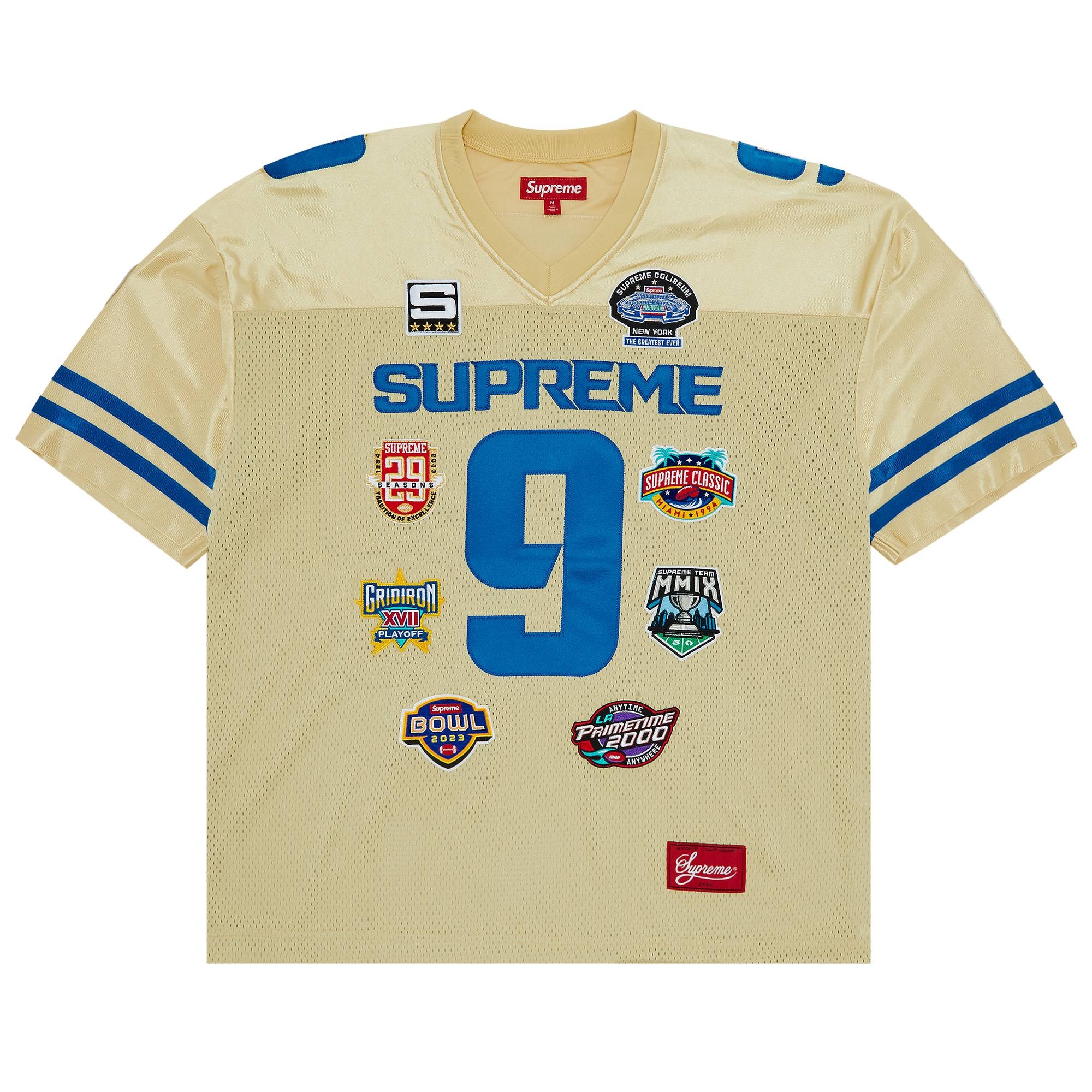 Supreme Championships Embroidered Football Jersey 'Gold' - 1