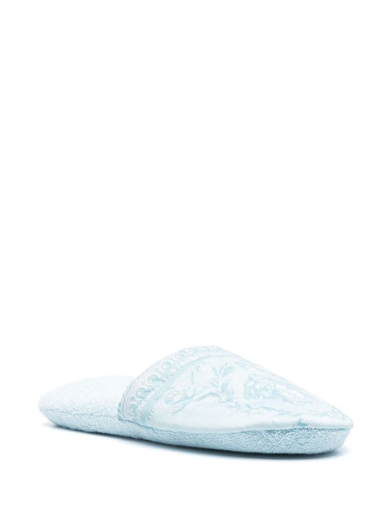 VERSACE Medusa-print cotton slides outlook
