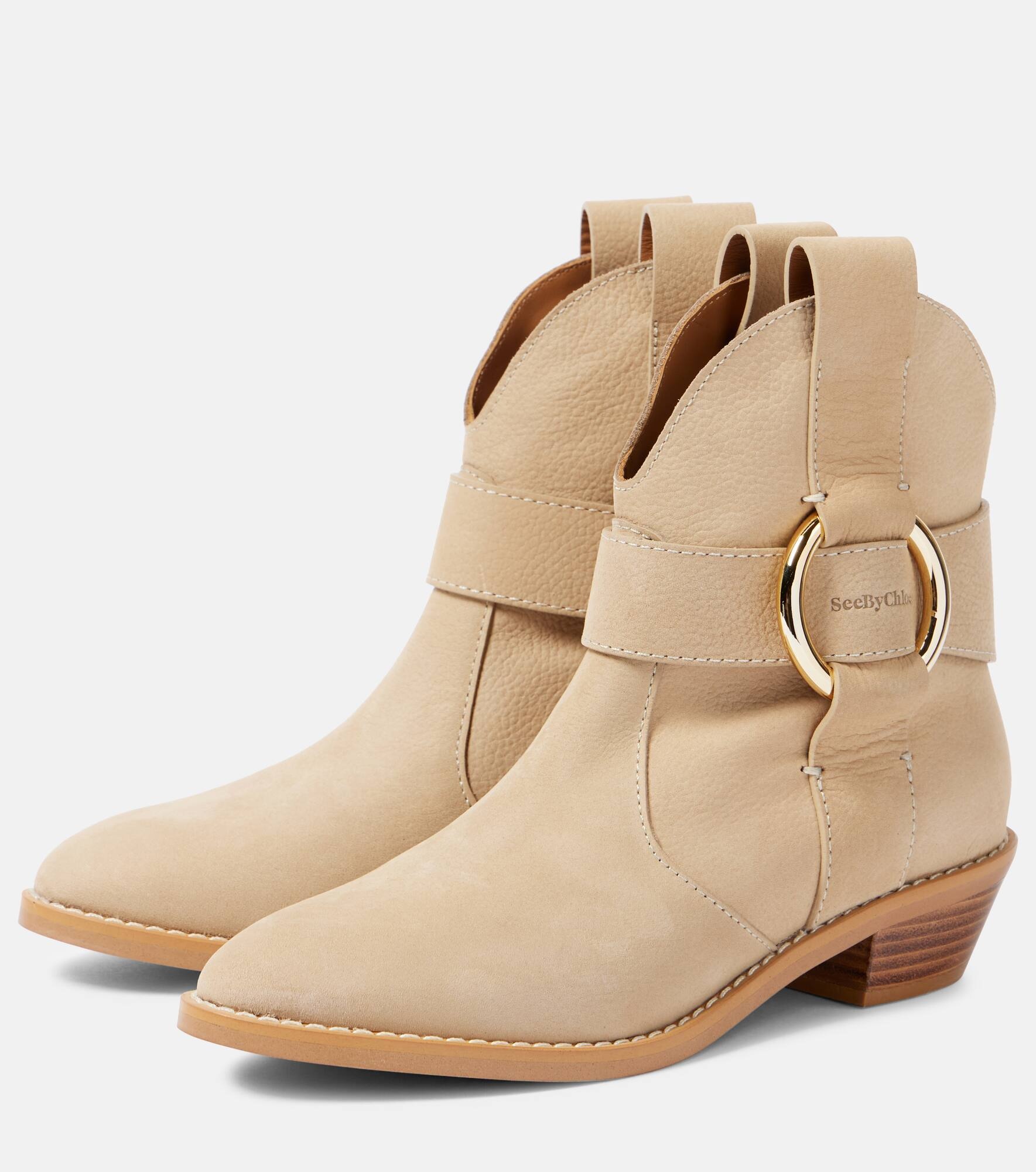 New Ring 40 leather ankle boots - 5