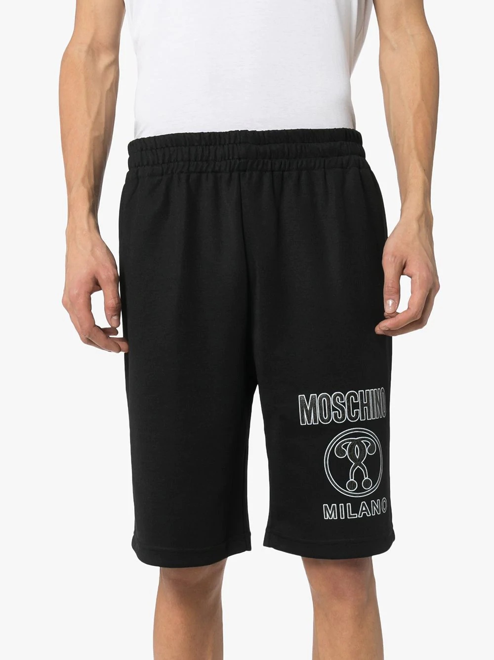 Milano logo print track shorts  - 3