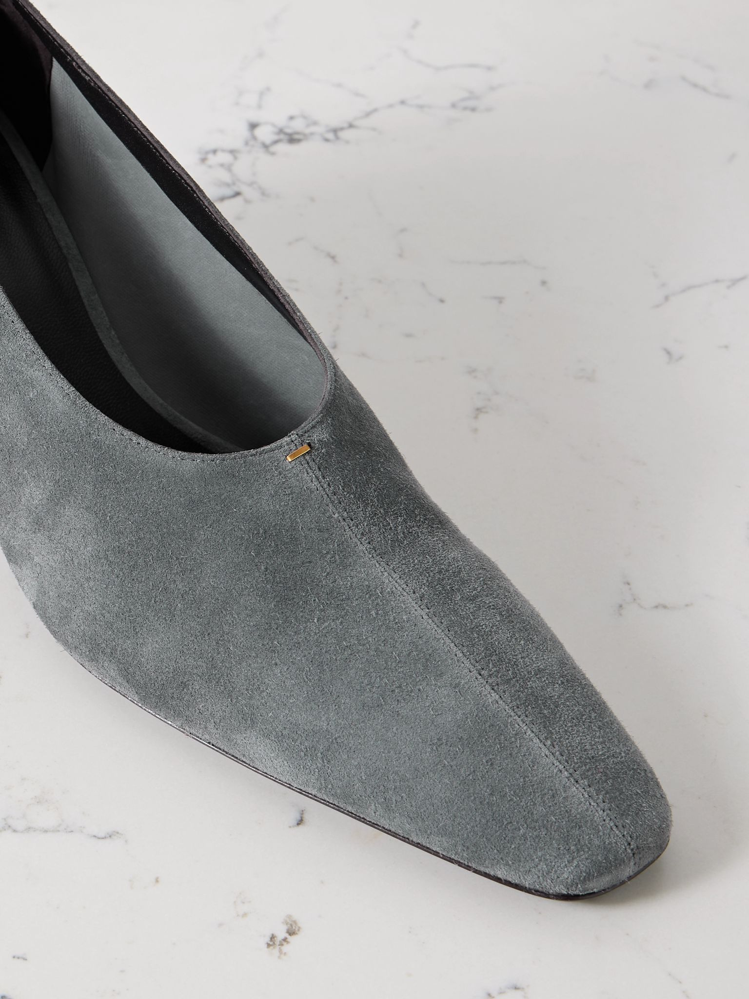 Cecilia suede pumps Gray - 4