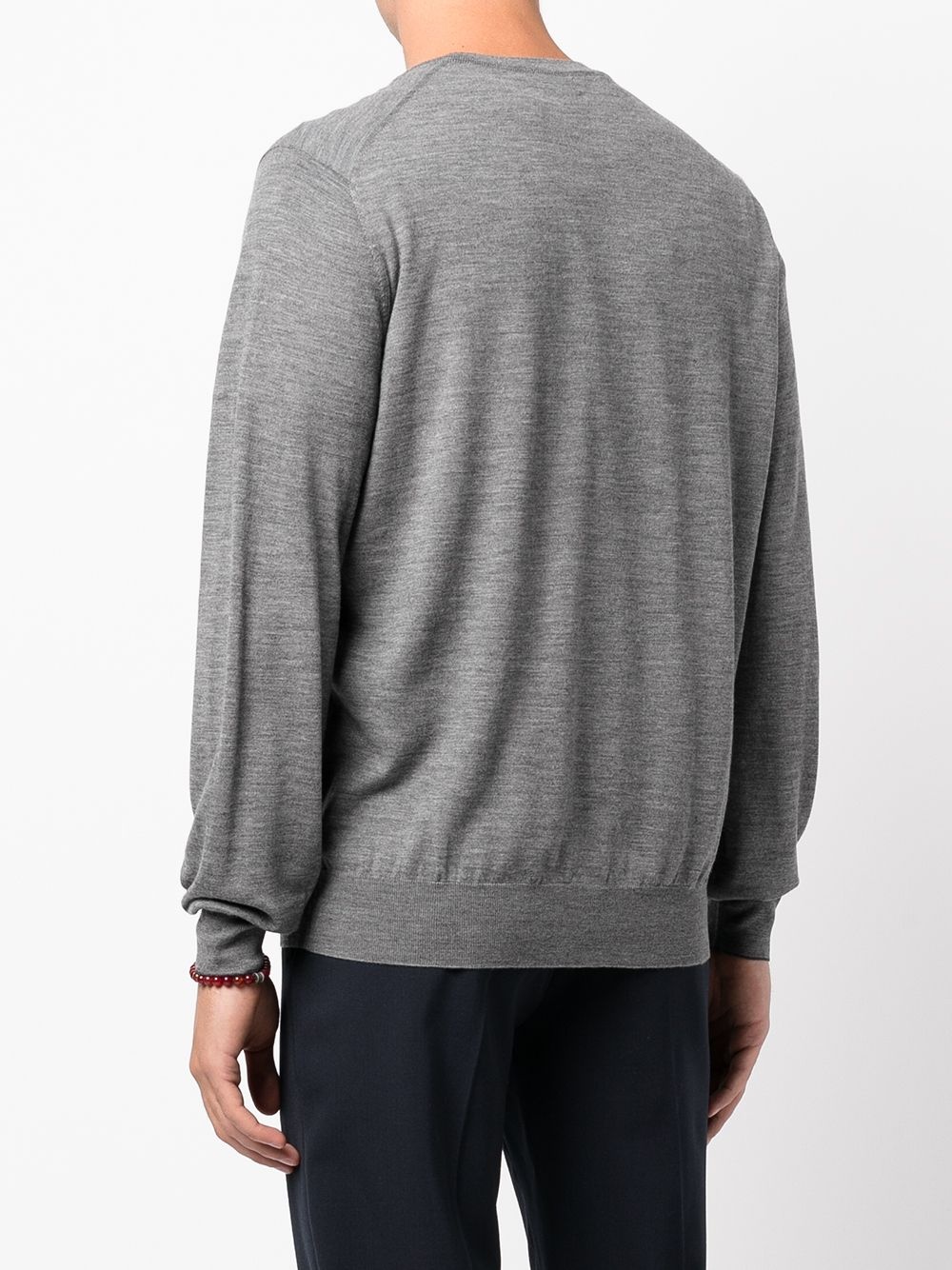 V-neck wool-cashmere jumper - 8