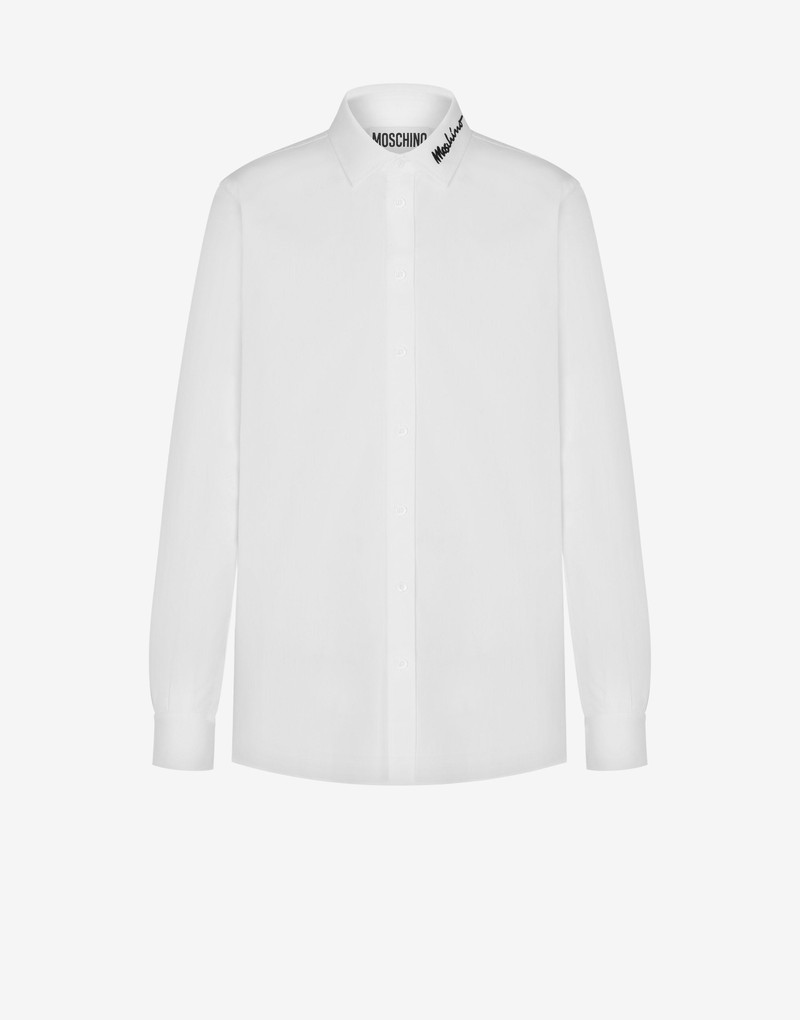 POPLIN SHIRT WITH LOGO SIGNATURE 1