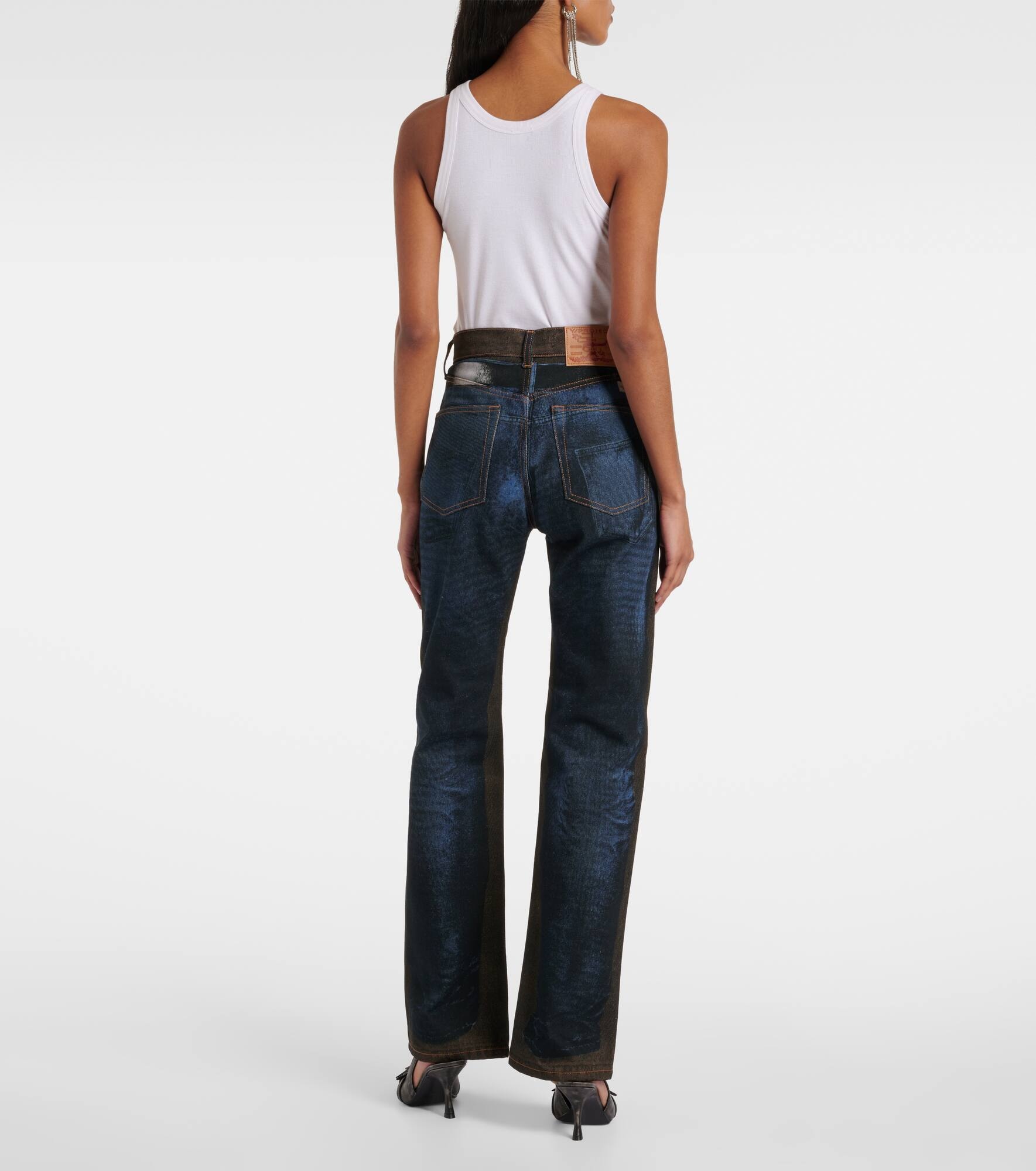 Printed straight jeans - 3